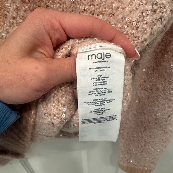 Maje Pink Cardigan Sweater - Picture 6 of 6